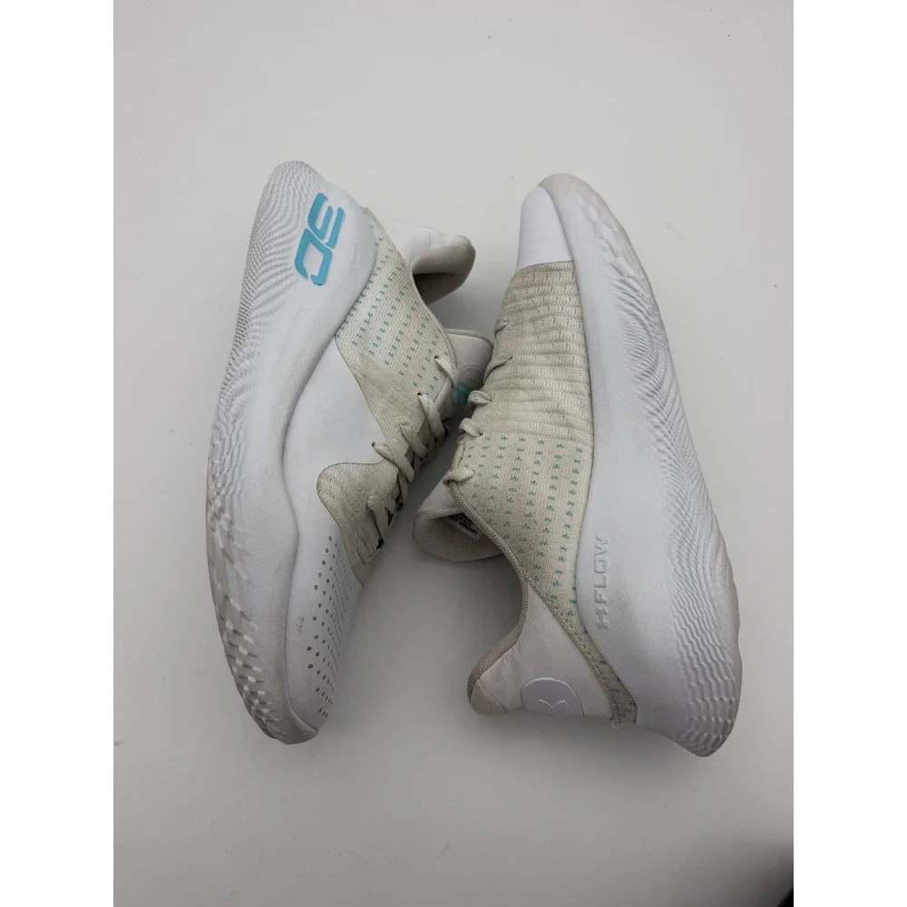 Under Armour Curry 3Z7 White Sky Blue Mens Basketball Shoes 3026620-100 9.5